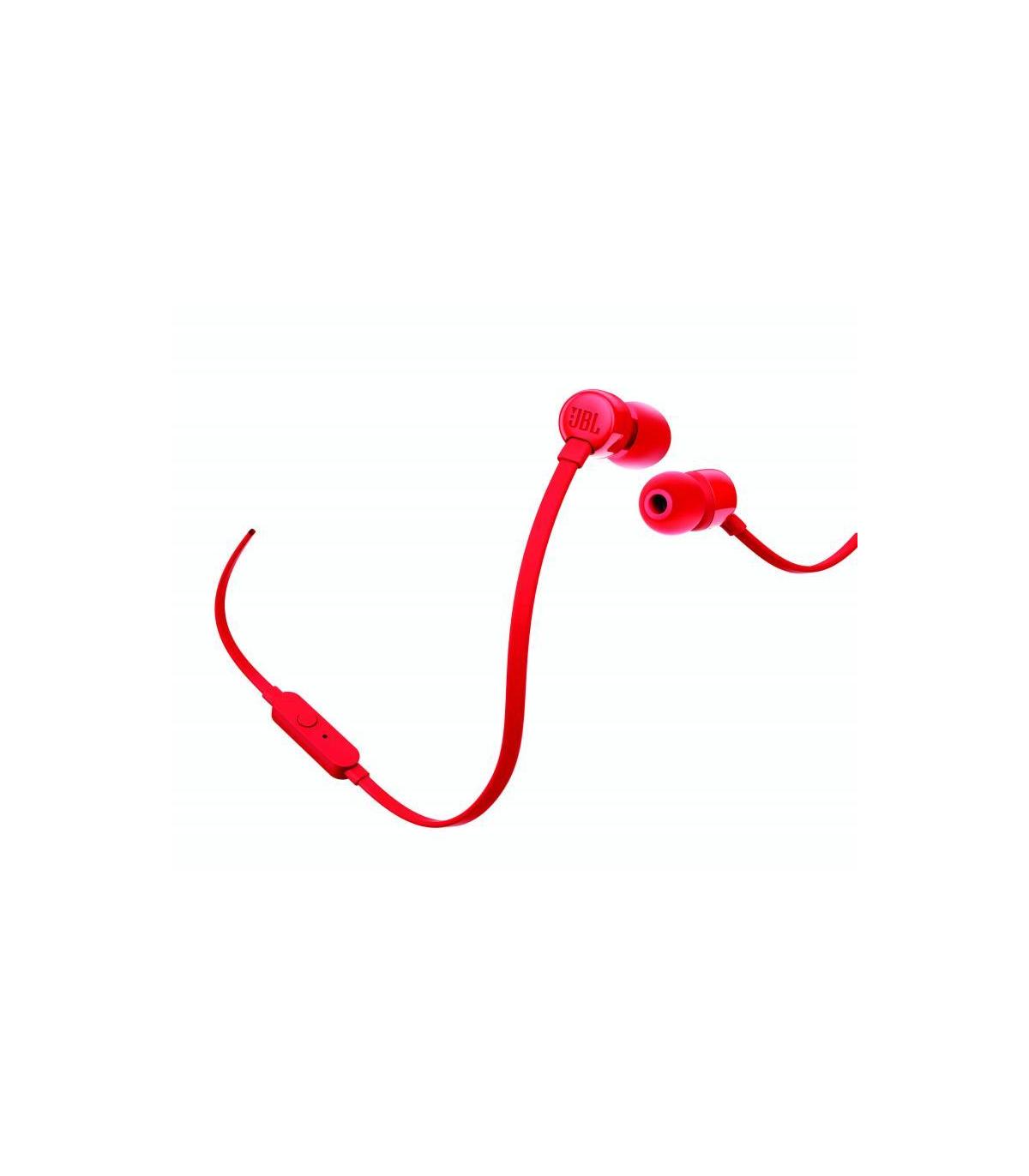 Auriculares Intrauditivos JBL T110  Con Micrfono  Jack 3.5  Rojos