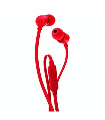 Auriculares Intrauditivos JBL T110  Con Micrfono  Jack 3.5  Rojos