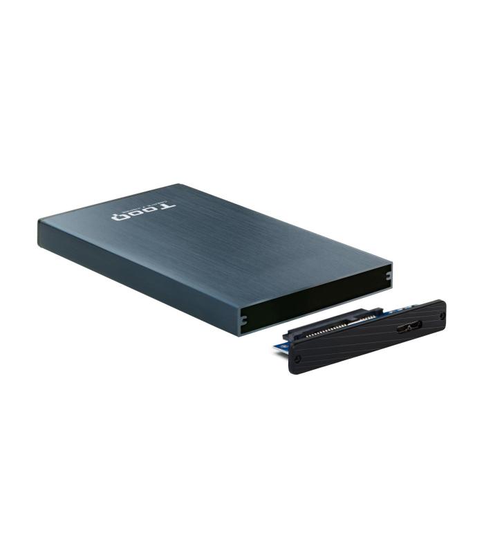 CARCASA HDD TOOQ TQE-2527PB 2,5" 9,5 MM SATA USB 3.0 3.1 AZUL