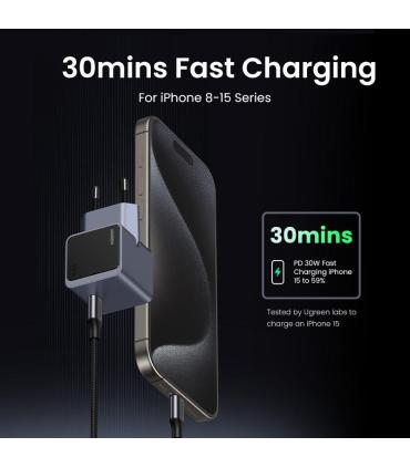 CARGADOR UGREEN 30W PD NEXODE S GAN TECH