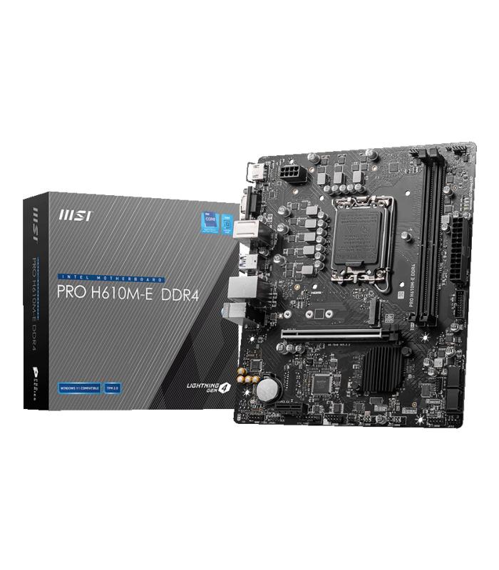 MSI PRO H610M-E DDR4 Placa Base Intel H610 LGA 1700 Micro ATX