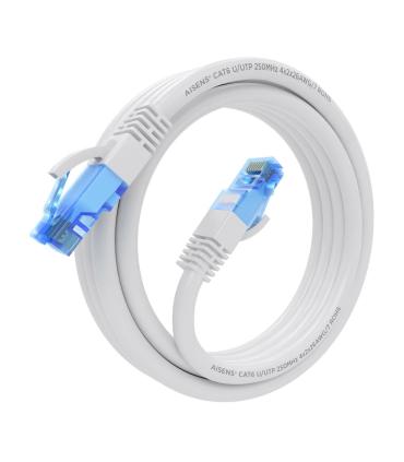 CABLE RED AISENS LATIGUILLO RJ45 CAT.6 UTP AWG26 CCA BLANCO 3.0M