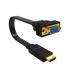 CABLE CONVERTIDOR EWENT HDMI MACHO - VGA HEMBRA 0,20 METROS