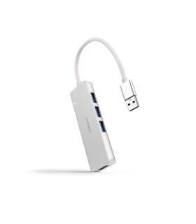 Nanocable Hub USB 3.0 4 X USB 3.0 10cm. Gris