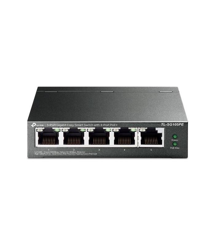 Switch TP-Link TL-SG105PE 5 Puertos  RJ-45 10 100 1000 PoE