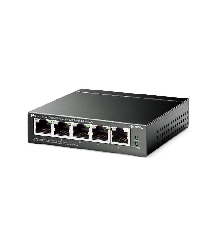 Switch TP-Link TL-SG105PE 5 Puertos  RJ-45 10 100 1000 PoE