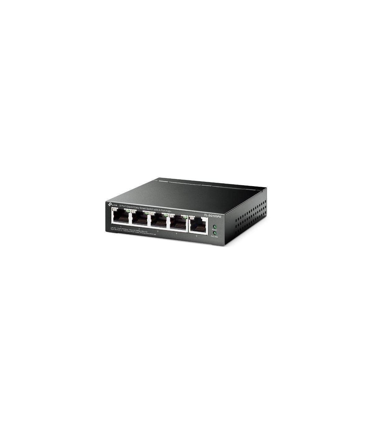 Switch TP-Link TL-SG105PE 5 Puertos  RJ-45 10 100 1000 PoE