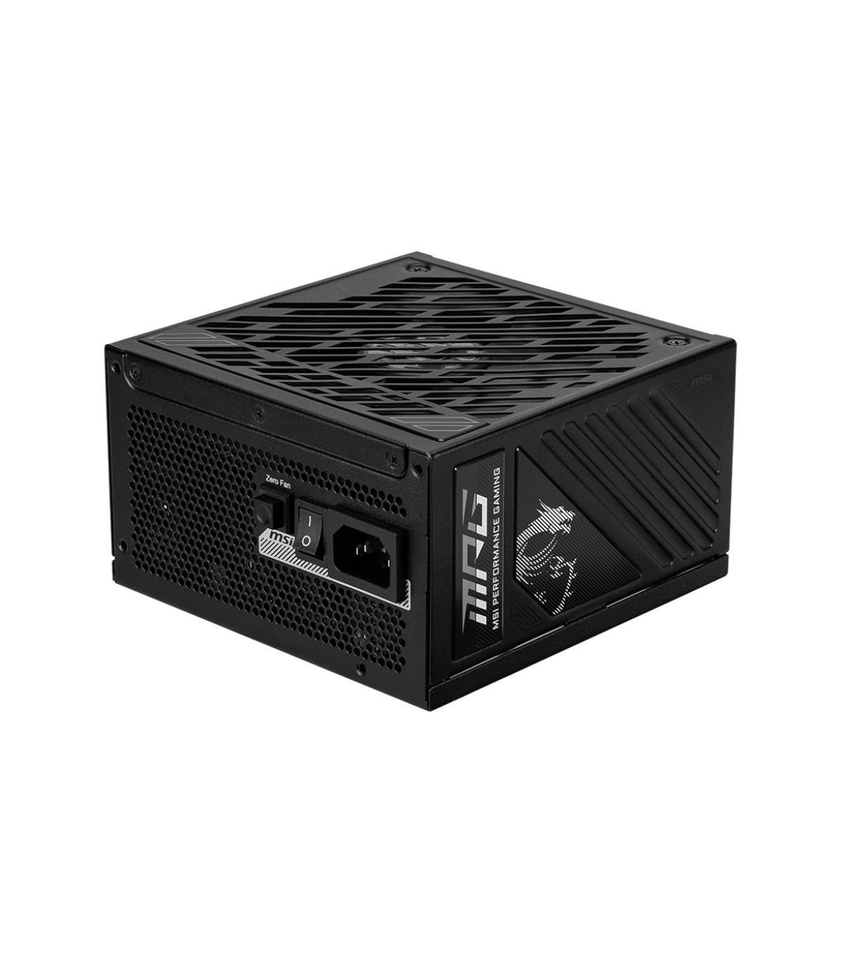 MSI MPG A1250GS PCIE5 Unidad De Fuente De Alimentacin 1250 W 20+4 Pin ATX ATX Negro