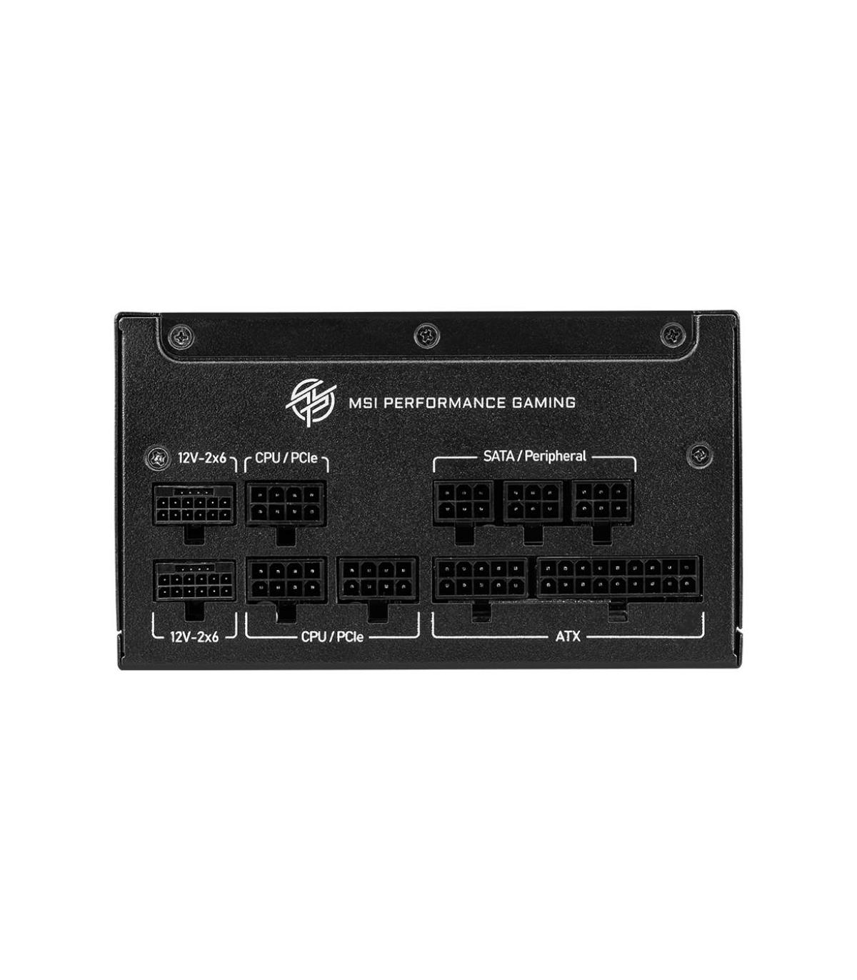 MSI MPG A1250GS PCIE5 Unidad De Fuente De Alimentacin 1250 W 20+4 Pin ATX ATX Negro