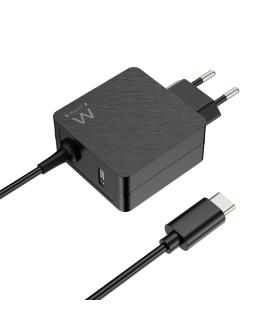 EWENT Cargador USB-C PD 45W +Puerto Usb-A