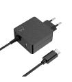 EWENT Cargador USB-C PD 45W +Puerto Usb-A