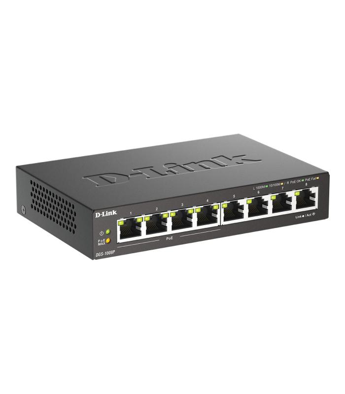 D-Link DGS-1008P Switch 8xGB 4xPoE