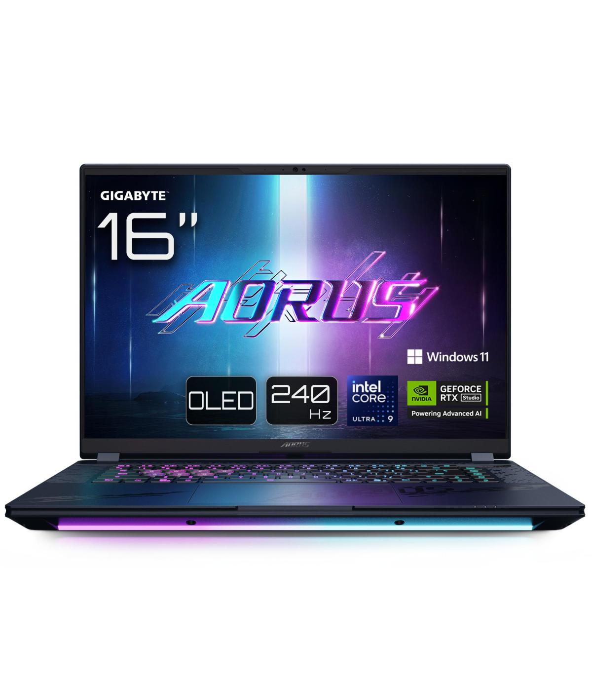 PORTATIL GIGABYTE AORUS MASTER 16 U9-275HX RTX 5090 32GB 1TB 16"OLED W11P
