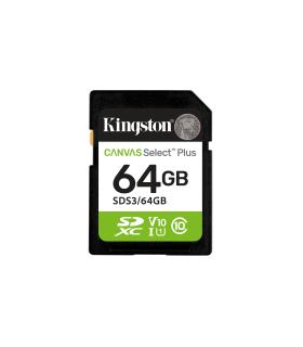 Kingston Technology 64 GB SDXC Canvas Select Plus Gen3 100 MB s C10 UHS-I U1 V10