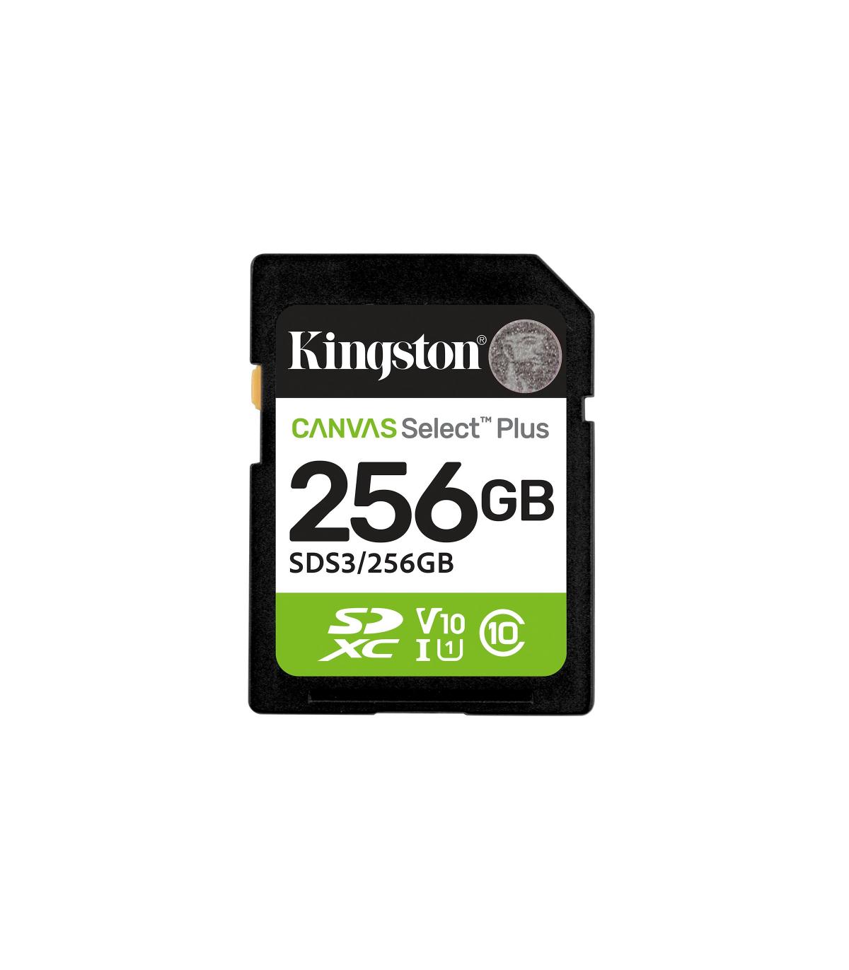 Kingston Technology 256 GB SDXC Canvas Select Plus Gen3 150 MB s C10 UHS-I U1 V10