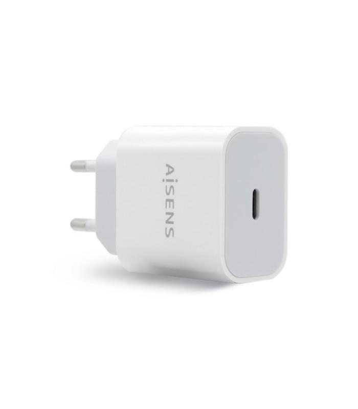 CARGADOR USB-C AISENS PD3.0 1 PUERTO 1xUSB-C 20W BLANCO