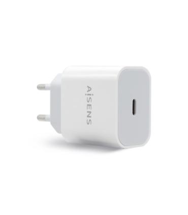 CARGADOR USB-C AISENS PD3.0 1 PUERTO 1xUSB-C 20W BLANCO