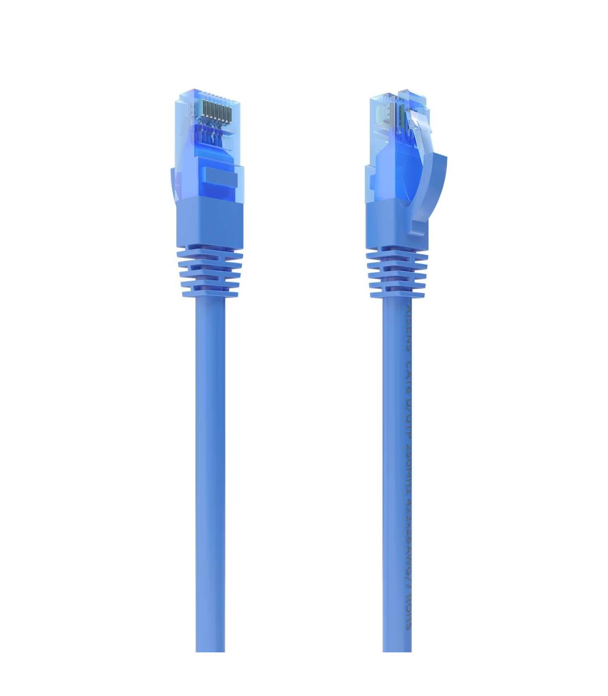 Cable De Red RJ45 AWG26 CCA UTP Aisens A135-0798 Cat.6  75cm  Azul