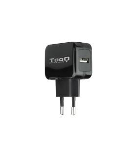 CARGADOR  USB TOOQ PARED 5V 2.4 A NEGRO TQWC-1S01