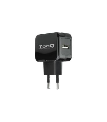 CARGADOR  USB TOOQ PARED 5V 2.4 A NEGRO TQWC-1S01
