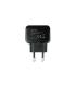 CARGADOR  USB TOOQ PARED 5V 2.4 A NEGRO TQWC-1S01