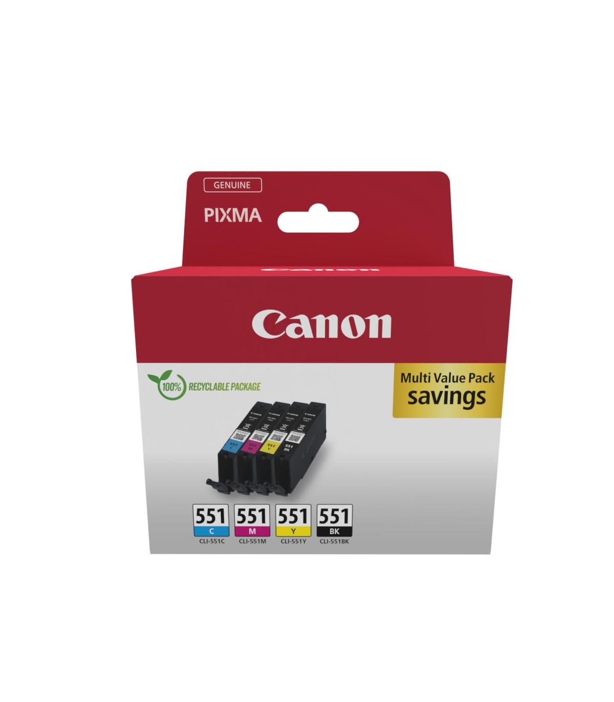 CARTUCHO CANON CLI-551 MULTIPACK