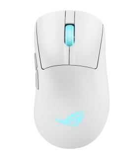 ASUS ROG Keris II Origin WHT Ratn Juego Mano Derecha RF Wireless + Bluetooth + USB Type-A Ptico 42000 DPI