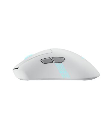ASUS ROG Keris II Origin WHT Ratn Juego Mano Derecha RF Wireless + Bluetooth + USB Type-A Ptico 42000 DPI
