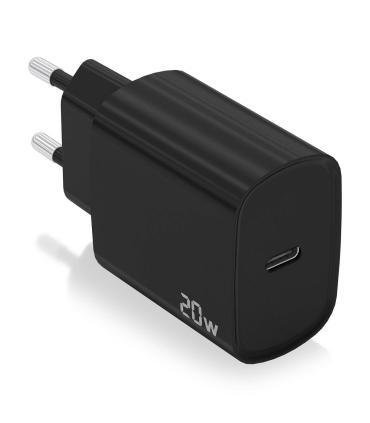 CARGADOR USB-C PD3.0 1 PUERTO 1xUSB-C 20W NEGRO AISENS A110-0753