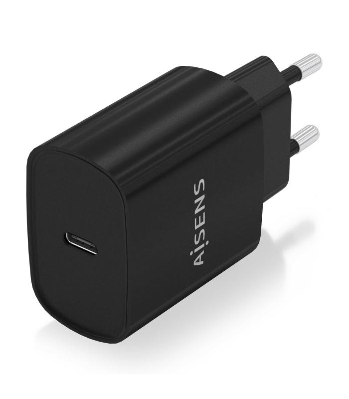 CARGADOR USB-C PD3.0 1 PUERTO 1xUSB-C 20W NEGRO AISENS A110-0753