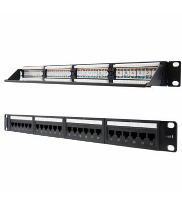 Patch Panel Nanocable 10.21.3124  24 Puertos  Cat.6  Altura 1U