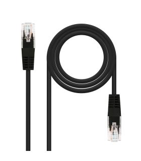 CABLE RED LATIGUILLO RJ45 CAT.5E UTP AWG24 NEGRO 0.5 M NANOCABLE 10.20.0100-BK