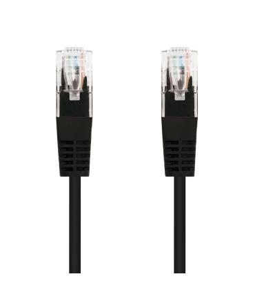 CABLE RED LATIGUILLO RJ45 CAT.5E UTP AWG24 NEGRO 0.5 M NANOCABLE 10.20.0100-BK