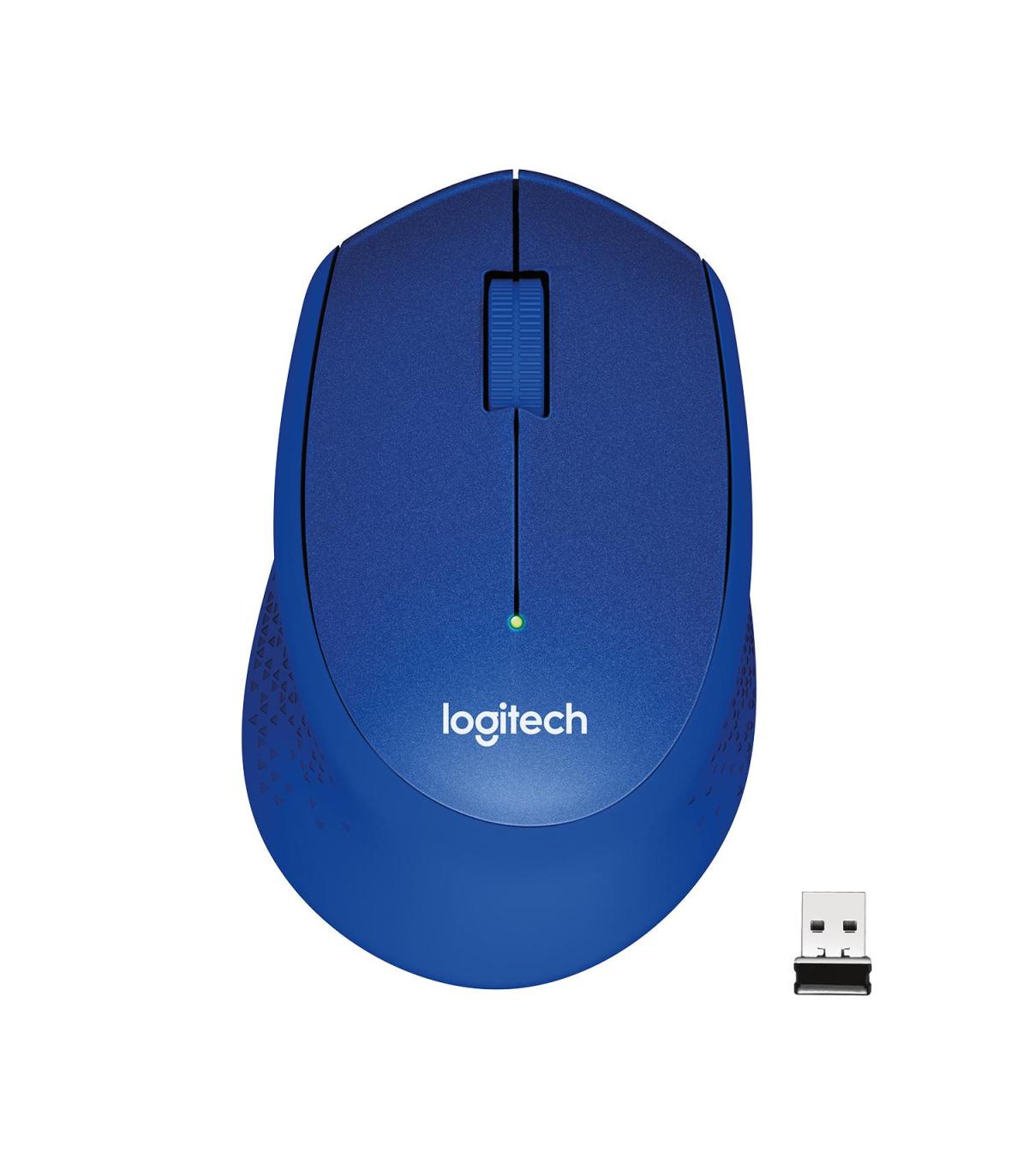 Ratn Inalmbrico Logitech M330 Silent Plus  Hasta 1000 DPI  Azul