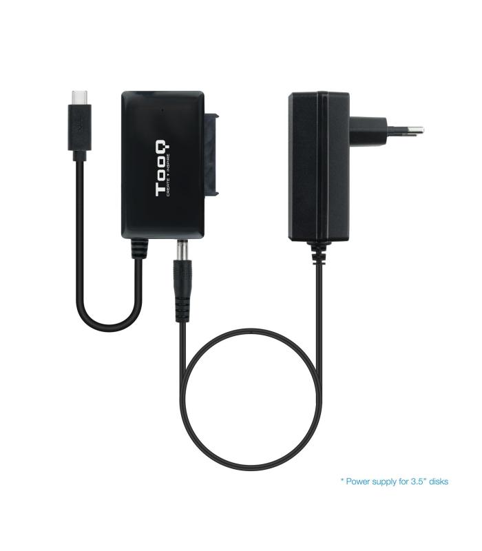 Adaptador Para Discos Duros 2.5' 3.5' TooQ TQHDA-02C  USB Tipo-C Macho - SATA