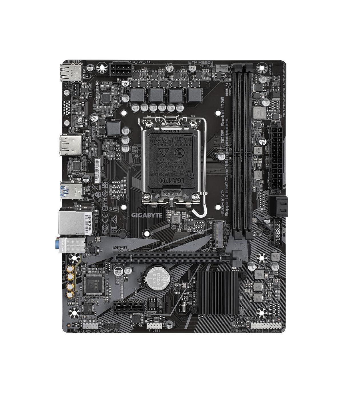 PLACA BASE GIGABYTE H610M K V2 1700 MATX 2XDDR5