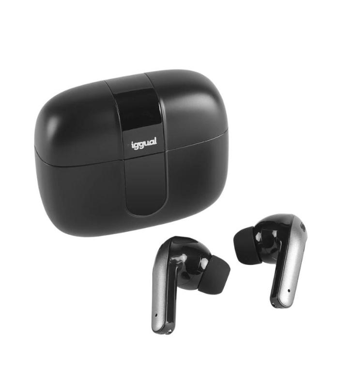 Iggual Auriculares Inalmbricos TWS Bluetooth Negr