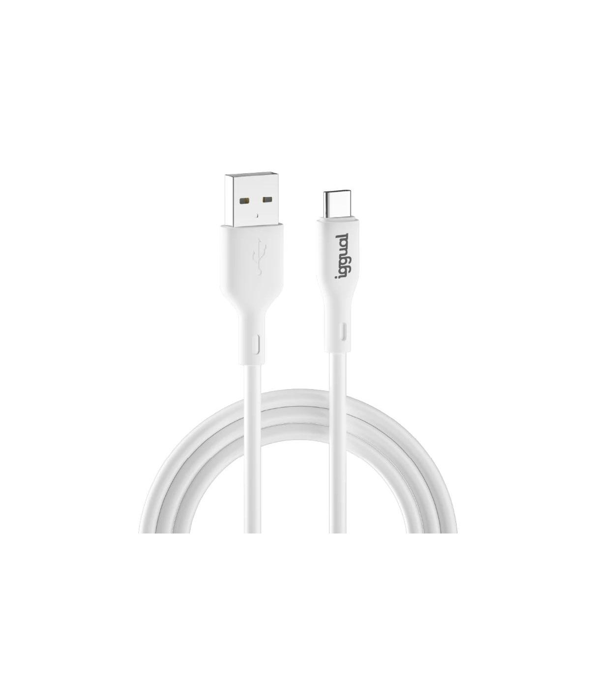 Iggual Cable USB-A USB-C 100 Cm Blanco