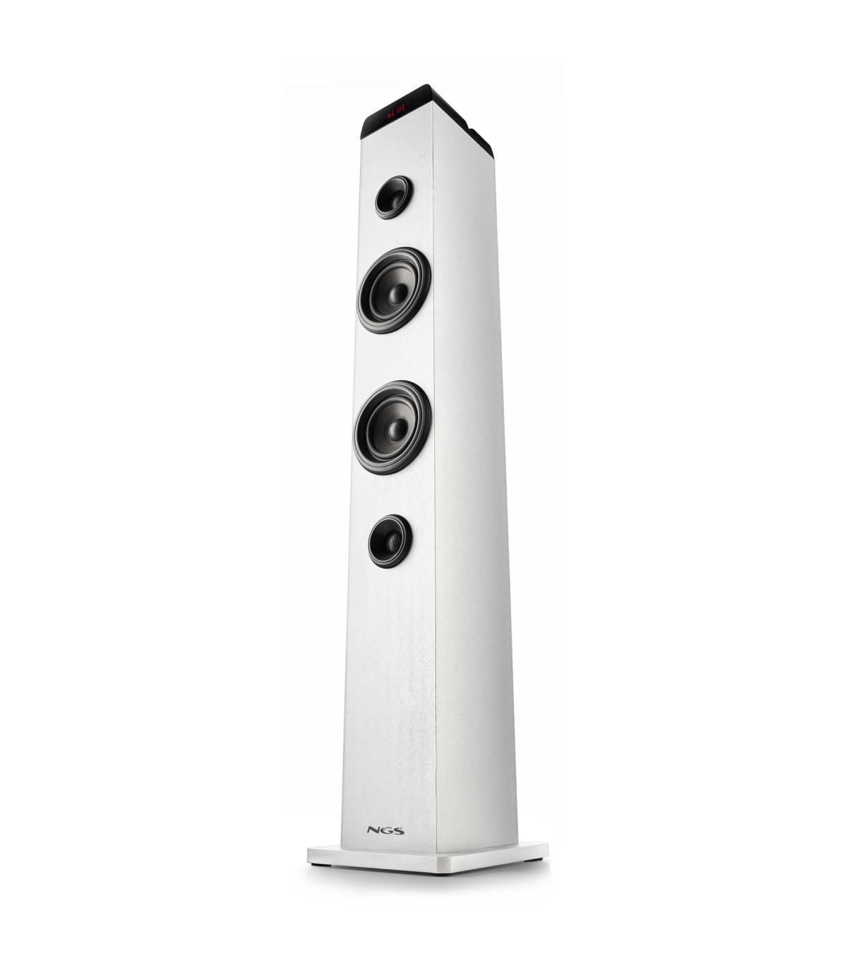 Torre De Sonido Con Bluetooth NGS SKY CHARM PRO  50W  2.0  Blanca