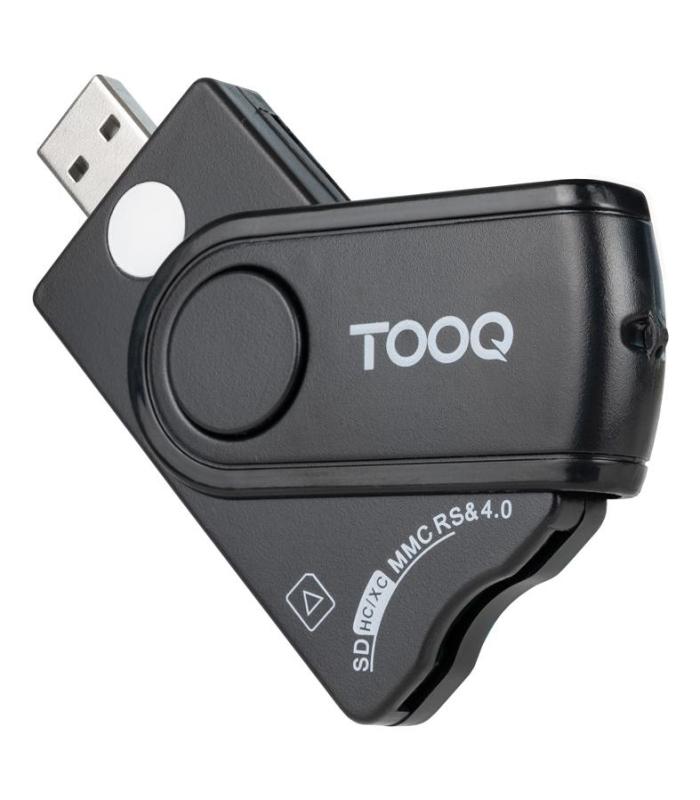 Lector De DNI, Tarjetas Inteligentes, SD Y MicroSD TooQ TQR-3012B  USB 2.0  Negro