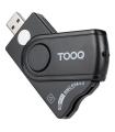 Lector De DNI, Tarjetas Inteligentes, SD Y MicroSD TooQ TQR-3012B  USB 2.0  Negro