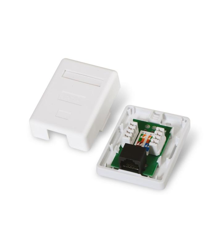 ROSETA DE SUPERFICIE AISENS RJ45 CAT.5E UTP 1 TOMA BLANCO