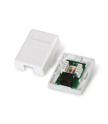 ROSETA DE SUPERFICIE AISENS RJ45 CAT.5E UTP 1 TOMA BLANCO