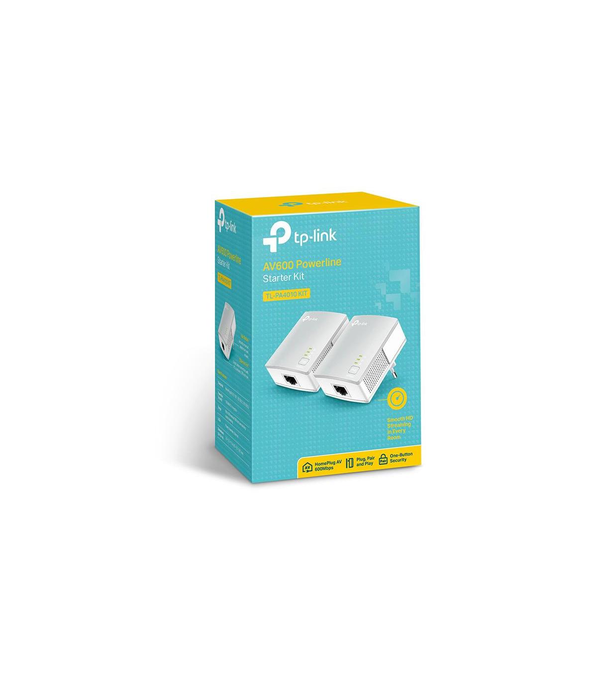 Adaptador Powerline TP-Link TL-PA4010Kit 600Mbps  Alcance 300m  Pack De 2