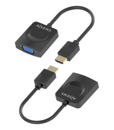 Conversor Aisens A122-0947  HDMI Macho - SVGA Hembra  15cm  Negro