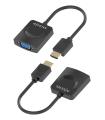 Conversor Aisens A122-0947/ HDMI Macho - SVGA Hembra/ 15cm/ Negro