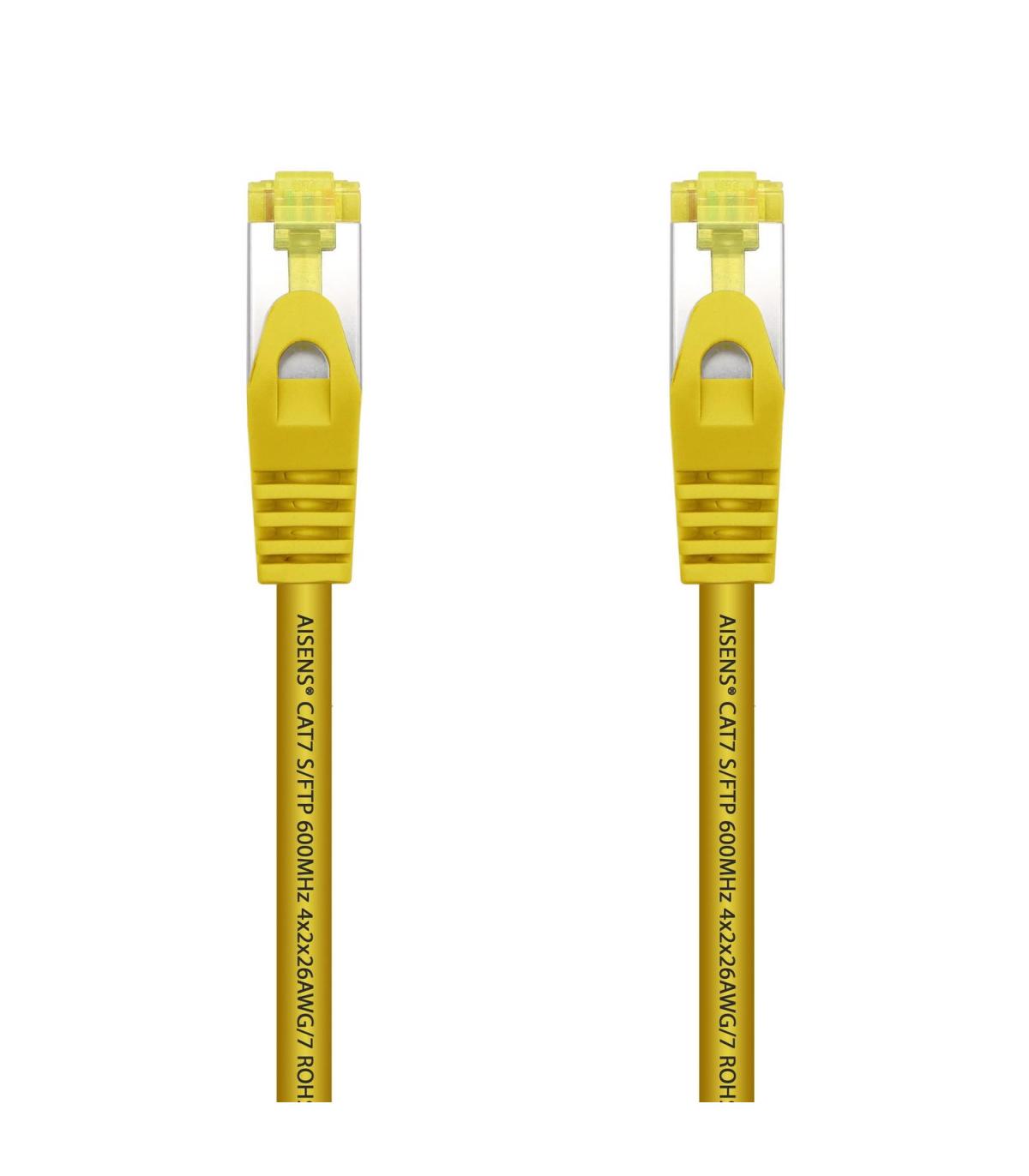CABLE RED AISENS LATIGUILLO RJ45 LSZH CAT.7 SFTP PIMF 25CM AMARILLO