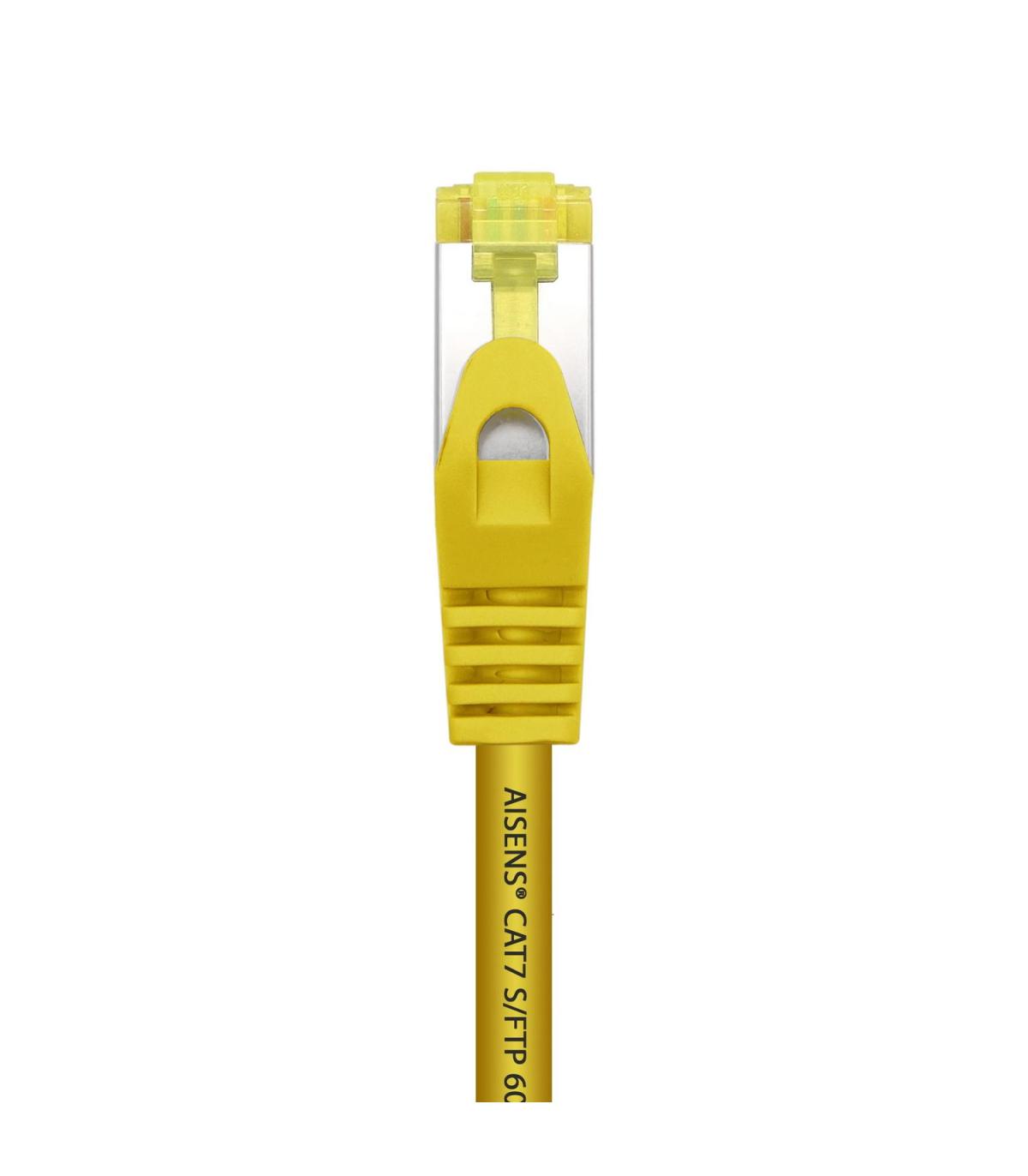 CABLE RED AISENS LATIGUILLO RJ45 LSZH CAT.7 SFTP PIMF 25CM AMARILLO
