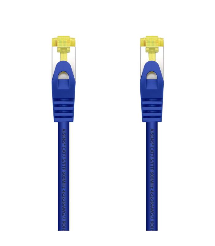 CABLE RED AISENS LATIGUILLO RJ45 LSZH CAT.7 SFTP PIMF 25CM AZUL