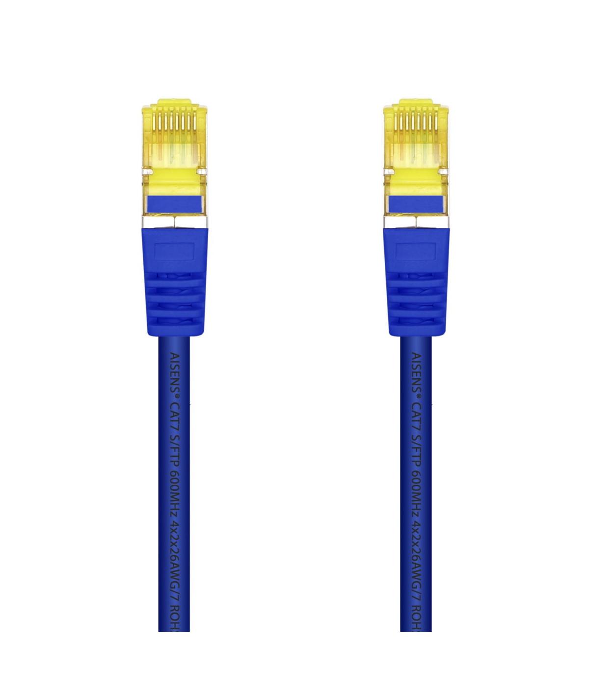CABLE RED AISENS LATIGUILLO RJ45 LSZH CAT.7 SFTP PIMF 25CM AZUL